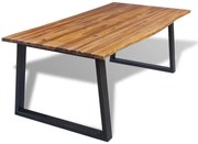 vidaXL Eettafel 200x90 cm massief acaciahout