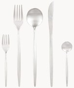 Mat geborstelde bestekset Shimmer, in verschillende setgroottes
