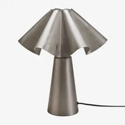 Sheldon Ijzeren Tafellamp Grijs – Chroom - Sklum
