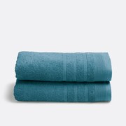 Set van 2 handdoeken in badstof 600 g/m2, Zavara