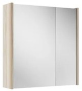 Saniclass Prime Spiegelkast - 60x63x16cm - inclusief zijpanelen - beech (hout) SW1212815/SW910735