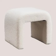 Carlise Schapenvacht Lage Kruk Chenille White - Sklum