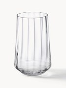 Kristalglazen tumblers Bernadotte met groefstructuur, 6-delig