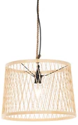 Landelijke buiten hanglamp rotan 40 cm - Calamus Landelijk E27 IP44 Buitenverlichting rond