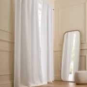 Verduisteringsgordijn van gewassen linnen, verborgen lipjes, Private