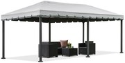 Grijs tuinpaviljoen Valencia 4x6m Tuinpunt