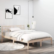 vidaXL Bedframe massief hout 120x190 cm 4FT Small Double