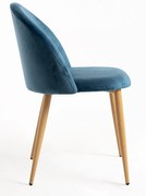 Set 4 fluwelen Vint Stoelen