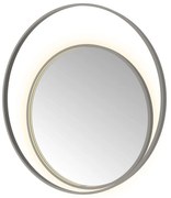 Hotbath &More Round 2 spiegel 100x100cm geborsteld gunmetal PVD