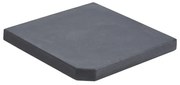 vidaXL Parasolvoetplaat vierkant 25 kg graniet zwart