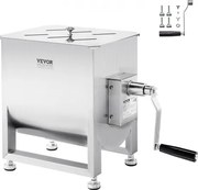 VEVOR Handmatige vleesmenger 30 L vleesverwerker (maximaal 13,61 kg vlees mengen), roestvrijstalen vleesmenger, worstmenger met reductietandwiel, handmixer voor gehakt