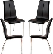 Set 4 Humi Kunstlederen Stoelen