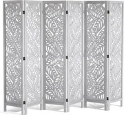 VEVOR kamerscherm, 6 panelen houten opvouwbaar privacyscherm, 170 cm hoge kamerscherm, draagbaar decoratief scherm met boho-ontwerp voor thuis, kantoor en restaurant