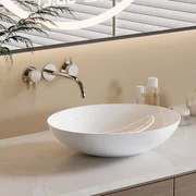 Saniclear Raja waskom 40cm wastafel rond wit