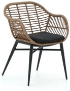 Dining tuinstoel | Intenso  Azora | Wicker (vlechtwerk) | Taupe | Kees Smit Tuinmeubelen