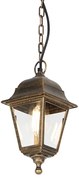 Klassieke buiten hanglamp antiek goud IP44 - Capital