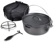 vidaXL Braadpan 11,3 L inclusief accessoires