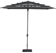 Madison Parasol Syros open structuur vierkant 280 cm grijs