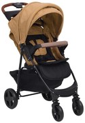 vidaXL Kinderwagen 2-in-1 staal taupe