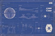 Poster Star Wars - Imperial Fleet Blueprint