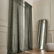 Gordijn van gewassen Linnen met ruflette-afwerking, Private