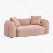 Coco 2-zits Chenille Bank Stof Chenille Roze – Kwarts - Sklum