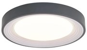 Moderne plafondlamp grijs met wit 38cm incl. LED dimbaar RGB - Kanton Modern rond Binnenverlichting Lamp