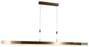 Eettafel / Eetkamer Moderne verstelbare hanglamp donker brons incl. LED dimbaar - Lamba Modern Binnenverlichting Lamp