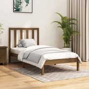 vidaXL Bedframe massief grenenhout honingbruin 90x190 cm 3FT Single