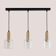 Hanglamp Van Ijzer En Glas Andaluz Zwart - Sklum