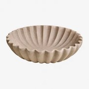 Avelin Decoratieve Schaal Van Hars Ø35 Cm & Licht Zandbruin - Sklum
