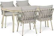 Tuinset 4 personen 160 cm Rope Zand/Beige Coco Oliva/Tavano