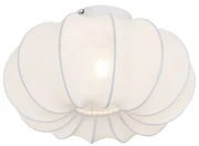 Stoffen Japandi plafondlamp wit 37cm - Plu AsyeshaJapandi E27 rond Binnenverlichting Lamp