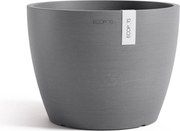 Ecopots bloempot Stockholm 24 - Rond - Grey - Diameter 23,3 x H17,7 cm