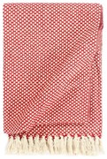 vidaXL Plaid 160x210 cm katoen rood