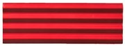 Terre d'Azur Colina met ribbel 10x30cm rood glans
