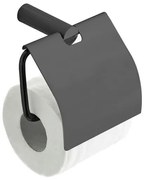 Wiesbaden Ida toiletrolhouder met klep gunmetal 28.7021