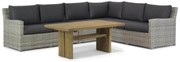 Dining Loungeset 6 personen Wicker Grijs  Garden Collections Giardino/Brighton