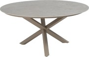 4 Seasons Prado tuintafel Ø160x75 cm- ceramic sabbia - latte