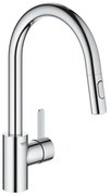 GROHE Eurosmart Cosmopolitan Keukenkraan - uittrekbare uitloop - 2 straalsoorten - chroom 31481001