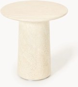 Ronde bijzettafel Jael met travertijn effect