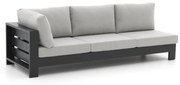 Loungebank Tuin Bellagio   | Aluminium | 3 personen | Tuinbank Grijs | 253cm | Incl. kussens | Kees Smit Tuinmeubelen