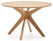 Kave Home Naanim Ronde Eettafel Eikenfineer 120 Cm - 120 X 120cm.