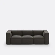 Modulaire zetel, 3-zit, getextureerde stof, Seven