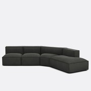 4-delige rechtse ribfluwelen bank, Seven