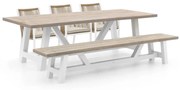 Manifesto Rivola/Bresimo 260cm dining tuinset met bank 5-delig