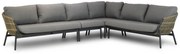 Hoek loungeset 5 personen Aluminium/wicker Taupe  Coco Nathan