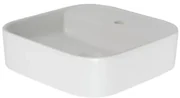 Plieger Fresno opbouwwastafel met kraangat 42x42cm mat wit