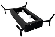 Polysan Reduta badpoten frame 170x80cm zwart mat