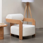 Zuiver Oolong Eiken Fauteuil Modern Design Beige